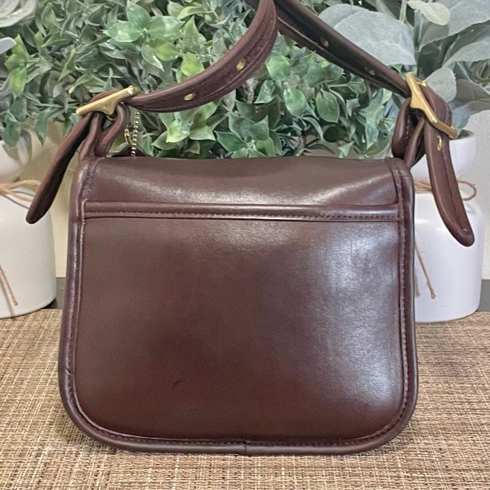 ❤️SOLD❤️Vintage Coach Mahogany Legacy Small Flap 9965 - Picture 3 of 10